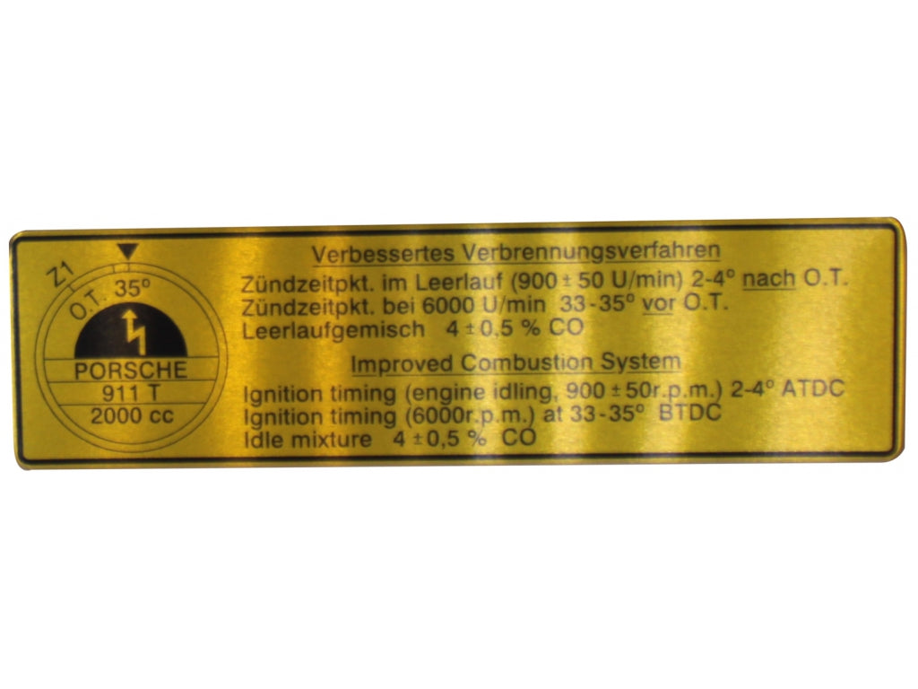 FIRING ORDER SIGN
