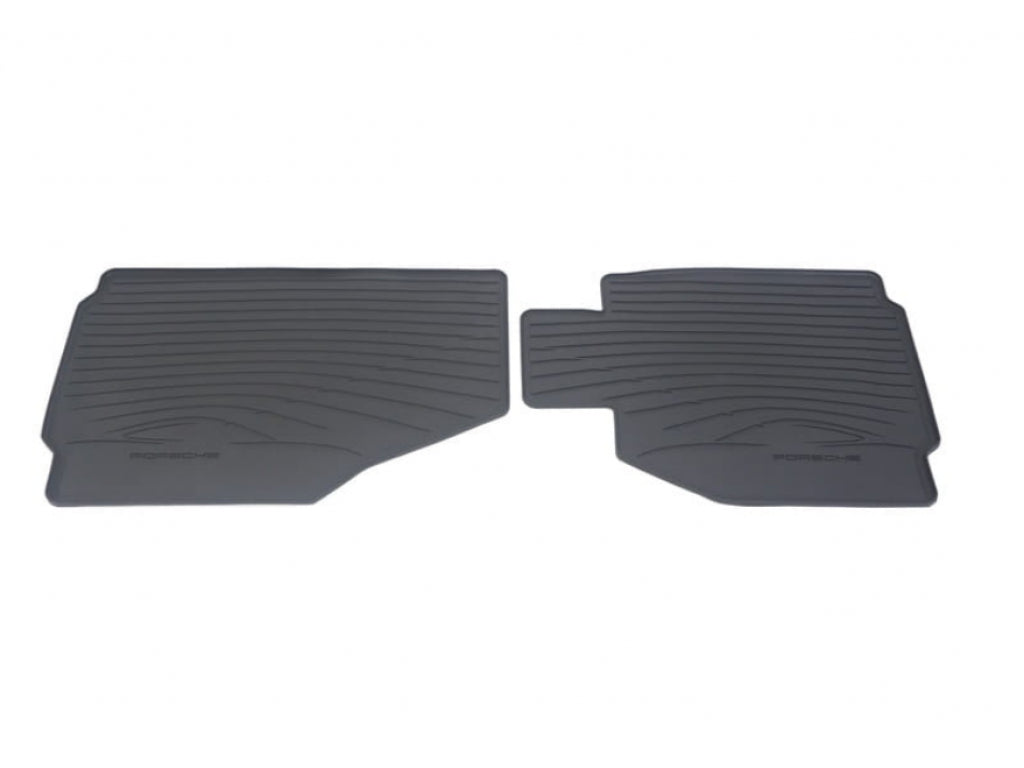 All-weather Rubber Floor Mats, Set of 2, Front, Black boxster 997