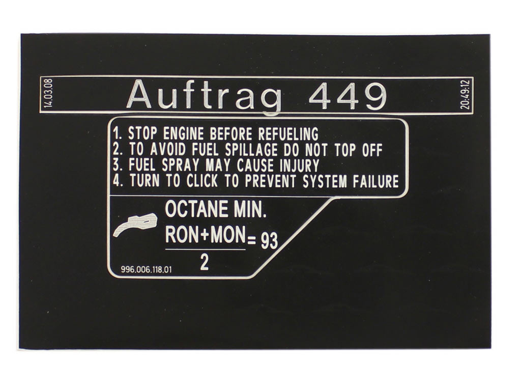 WARNING STICKER