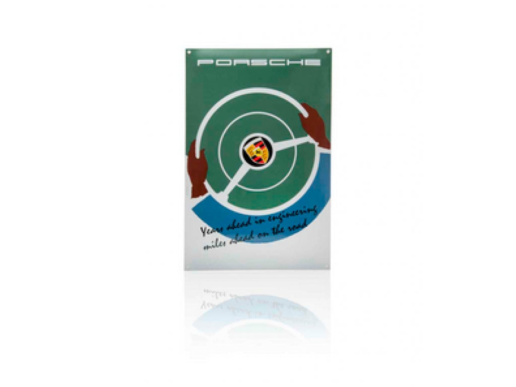 356 steering wheel advertising sign
