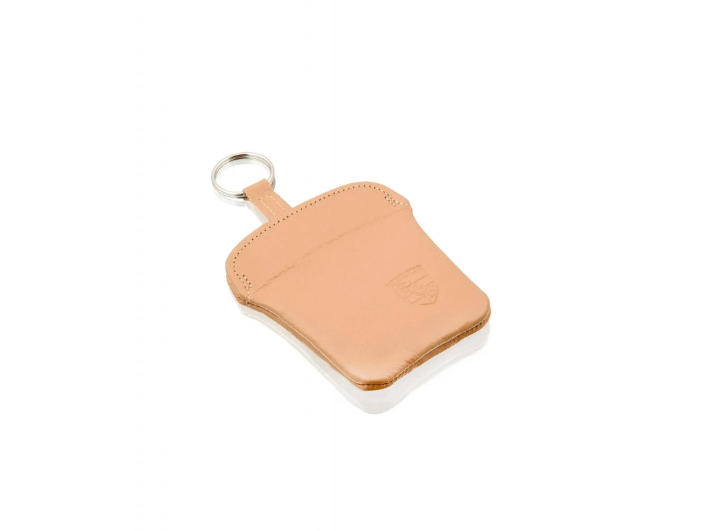 Porsche Classic Leather Key Pouch in Cashmere Beige