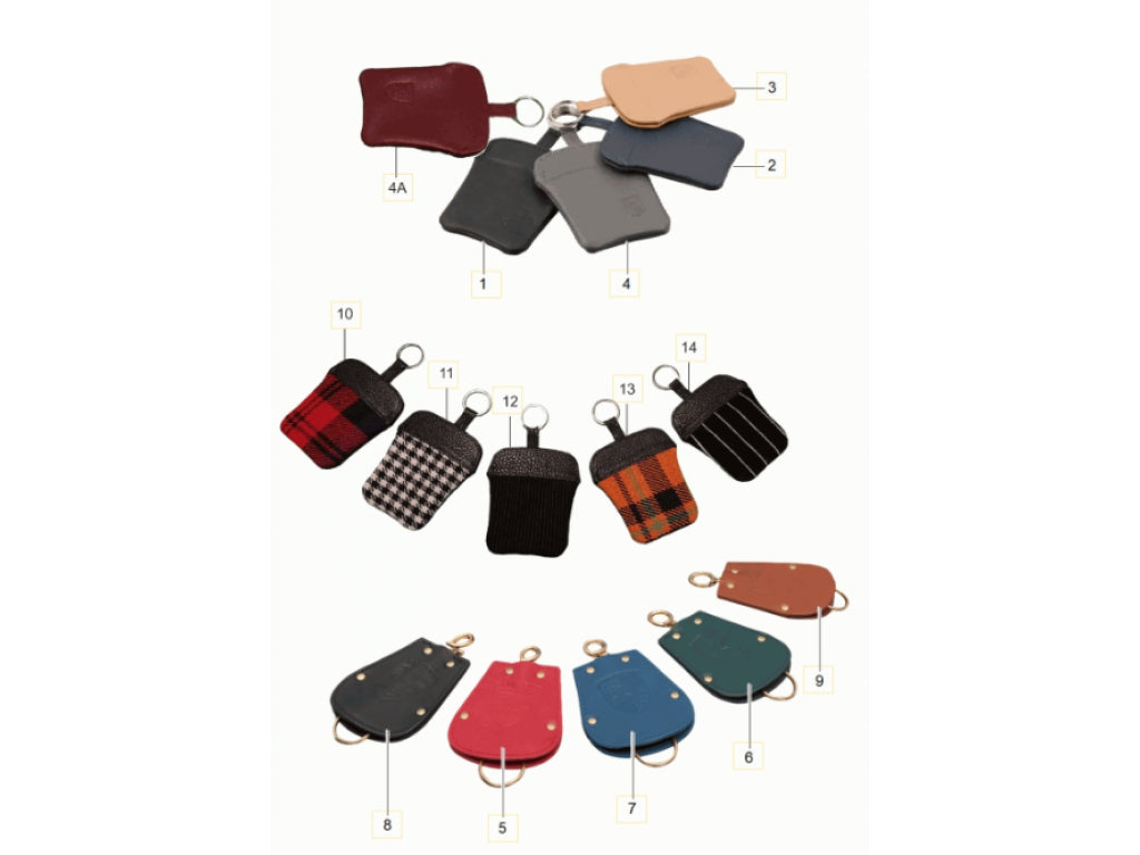 key CASE Leather classic grey