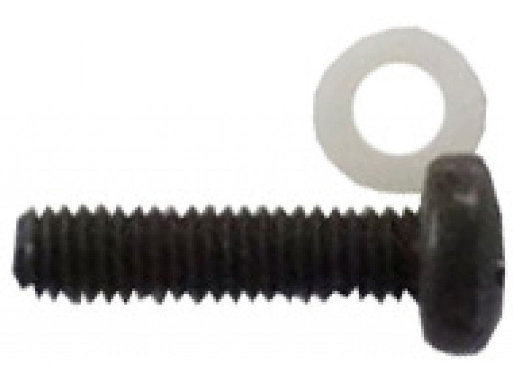 Turn Signal Screw Set (Black) with plastic washers. Set of Six.