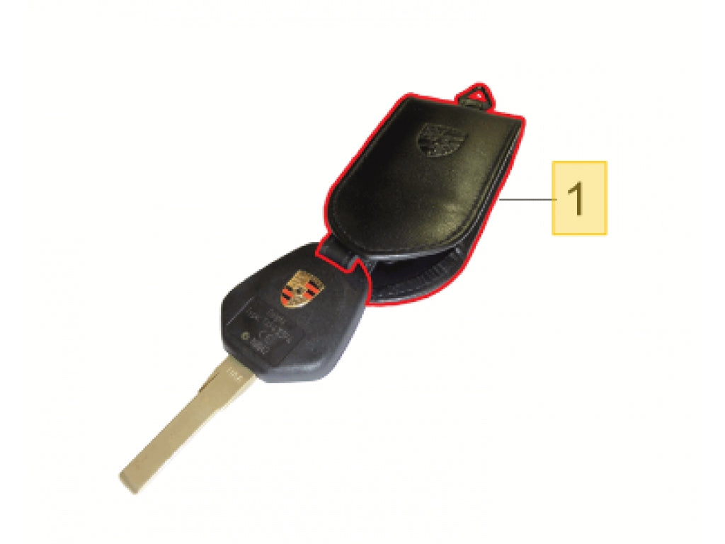 KEY CASE leather BLACK