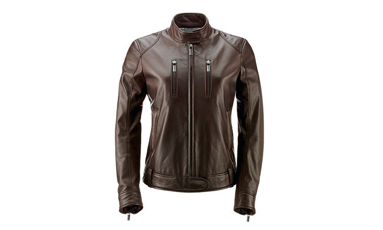 LEATHER JACKET BROWN