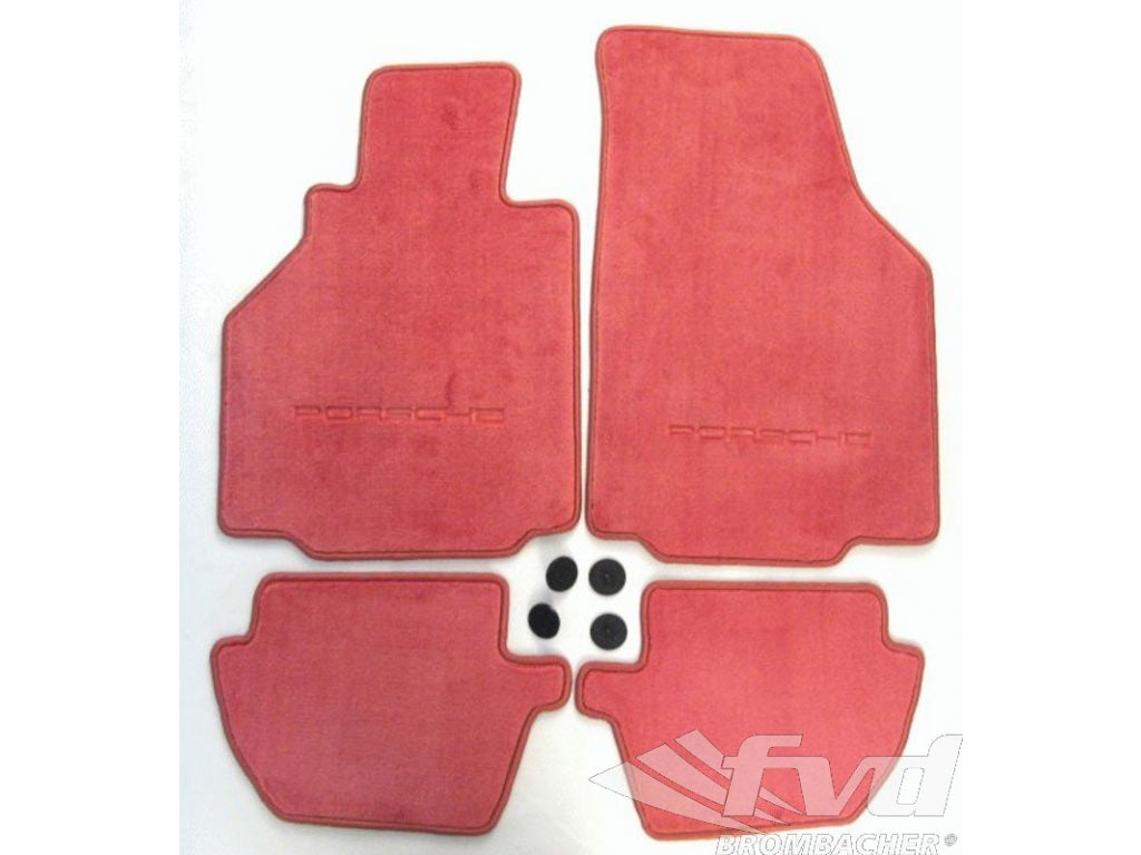 Original floormat set 996 Coupe/ Cabrio - BOXSTER RED