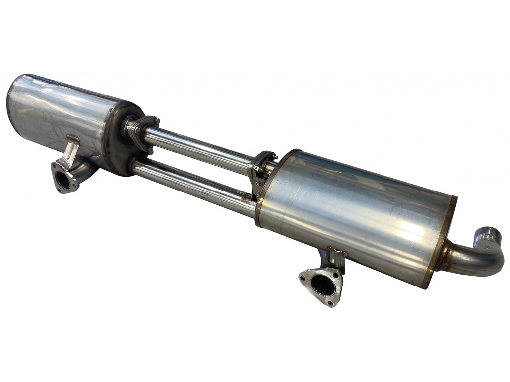 factory look 914 1975 1976 75 76 three piece muffler  exhaust stainless system
