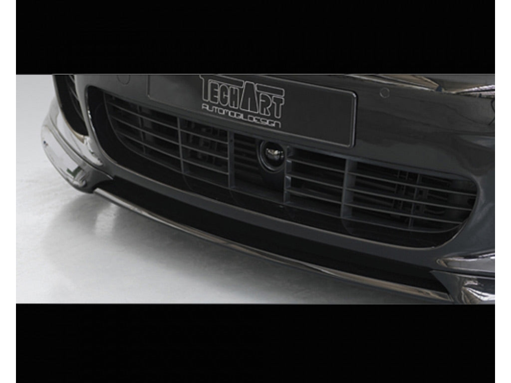 TechArt Front Spoiler Type 1 Center Piece Glossy Carbon Fiber
