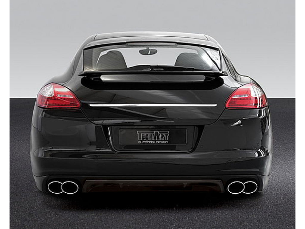 TechArt Rear Diffuser Center Piece Matte Carbon Fiber