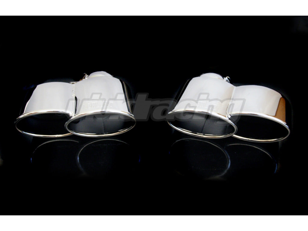 TechArt Twin Oval Chrome Exhaust Tips