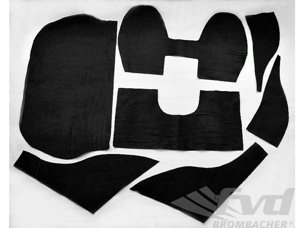 Carpet Set 2,7 RS Leichtbau black (Felt, not beaded like OEM) 1,5 kg