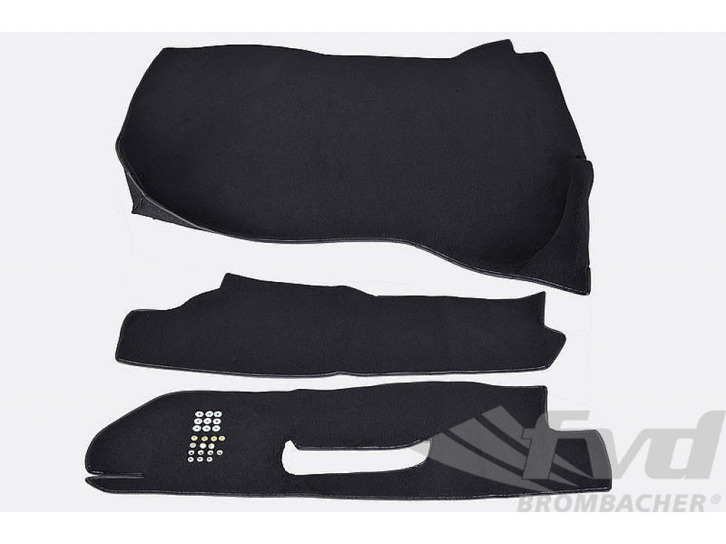 Trunk Carpet Set 911 / 930 1974-76 - Black - Velour