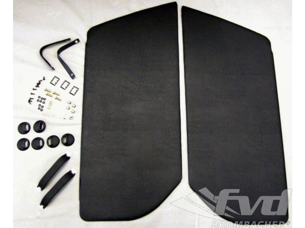 RS Lightweight Inner door panel set, black door straps black