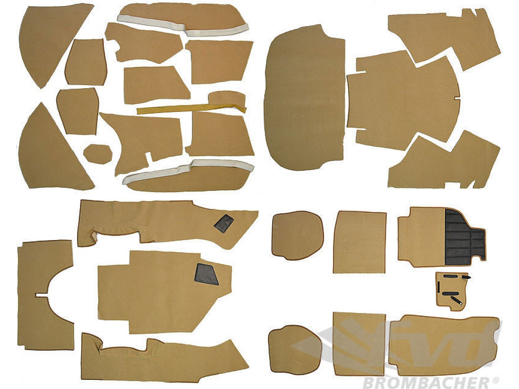 Carpet Set 964 C2 / C4 / Turbo Look Cabrio - Complete - Cashmere Beige