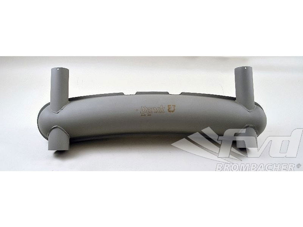 Race muffler steel 911 65-75, 2x In, 2x Out, 70mm tip export version