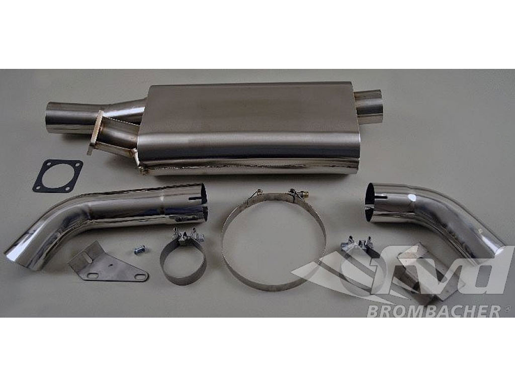 Turbo Muffler Twin Outlet 3 Oval Tips
