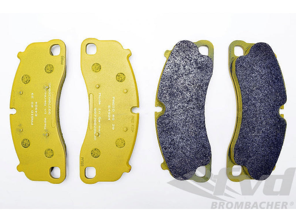 Racing Brake Pad Set - PAGID - RSL - YELLOW - FRONT - Steel Brakes - 16.6 mm - 4924 RSL 29