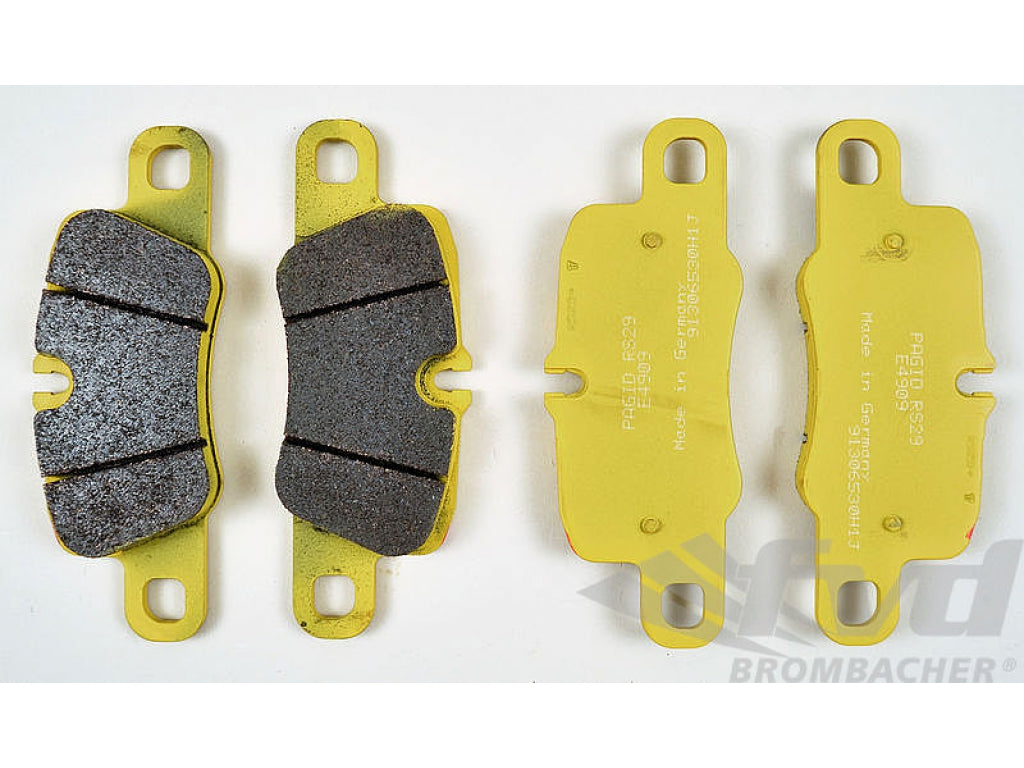 PAGID Racing Brake Pads - Yellow Rear - Iron Brakes