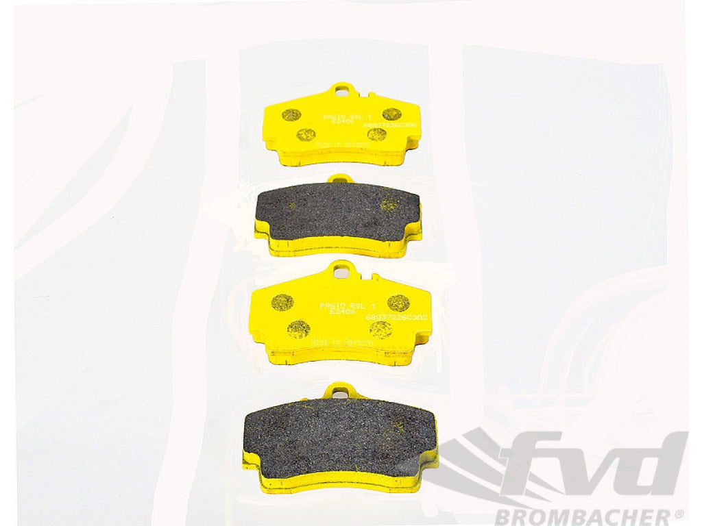 Racing Brake Pad Set - PAGID - RSL1 - YELLOW - REAR - 2406 RSL1 - 15.5 mm