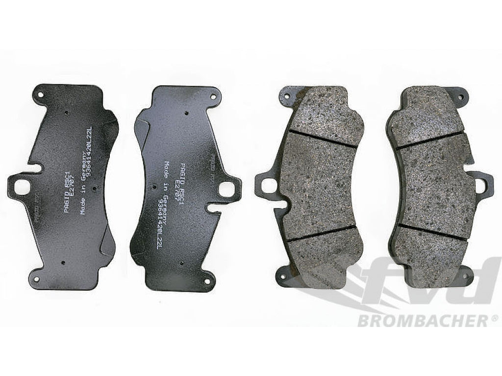 PAGID Racing Brake Pads - RSC1 - 997 all models with ceramic brakes (18mm) front