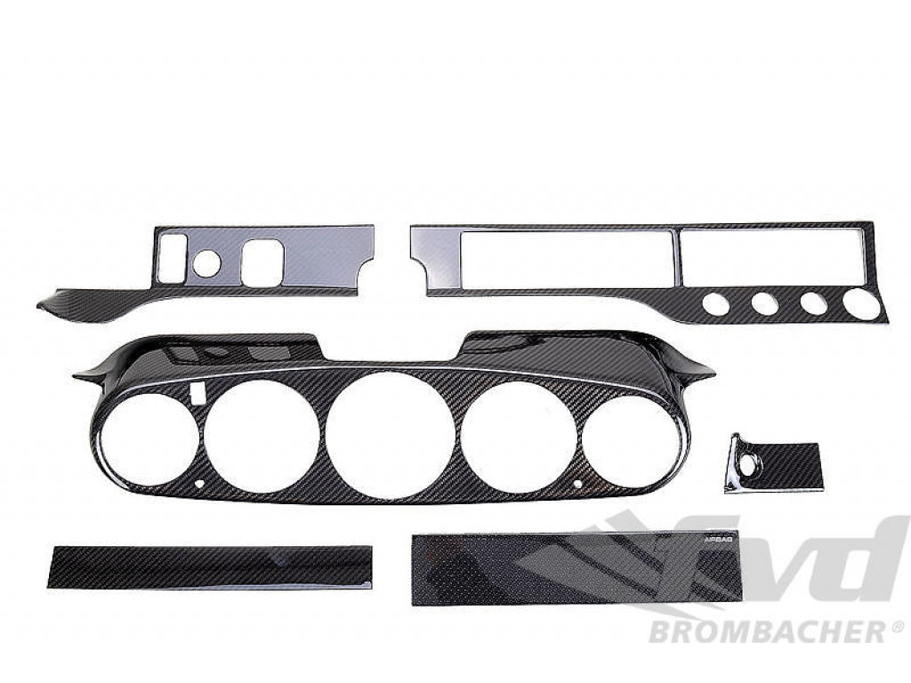 Complete Carbon Dash Kit 964 / 993 - RIGHT HAND DRIVE - Carbon Overlay - for Cars with AB