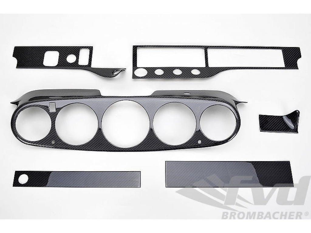 Complete Carbon Dash Kit - LEFT HAND DRIVE - Carbon Overlay - for Cars without AB