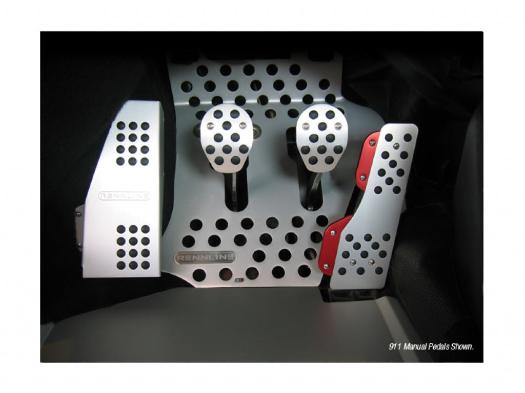 Rubber-tipped pedal cover set (3-Piece automatic transmission)