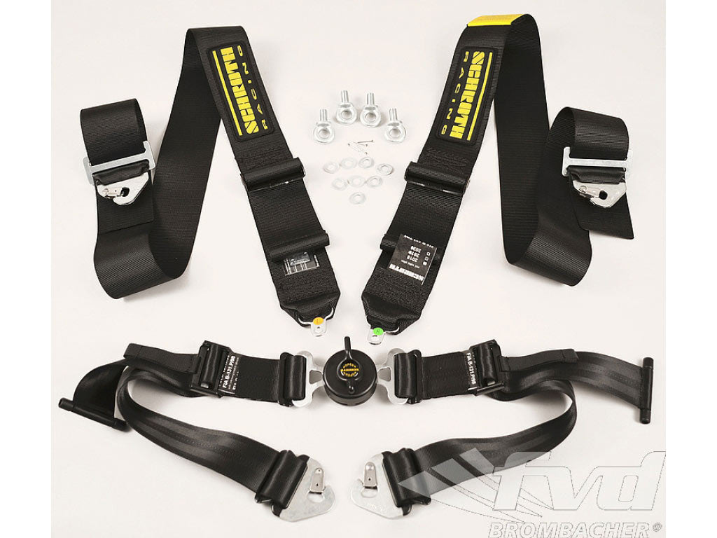 Schroth 4 point belt PROFI II ASM76mm black left FIA