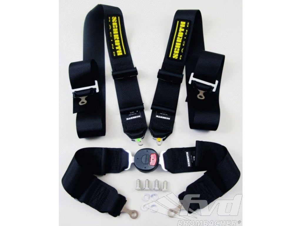 Schroth Seat Belt Profi III-FE-4-P.ASM BLACK LEFT ( Bolt -on Attachement)