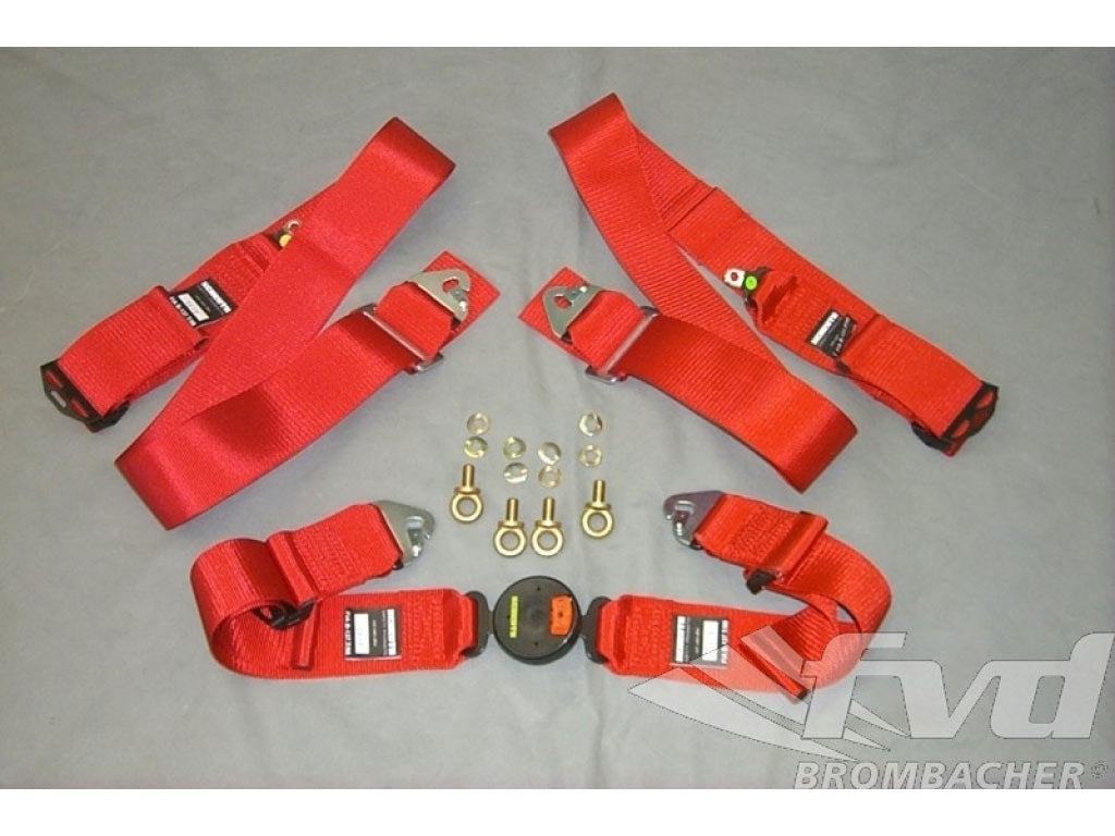 Schroth Seat Belt Profi III-FE-4-P.ASM RED LEFT (Snap -hook Attachement)