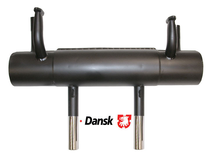 Dansk Sport Muffler, Black with polished tips