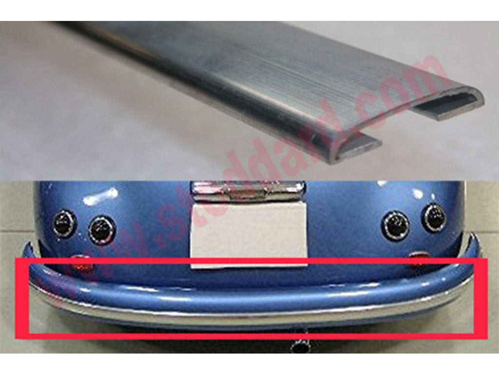 356 GT Aluminum Bumper Strip Comes as a single long flat strip, must be formed into shape
