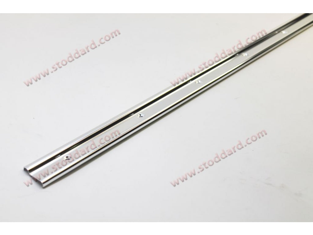 Wide Aluminum Trim Strip Against Carpet