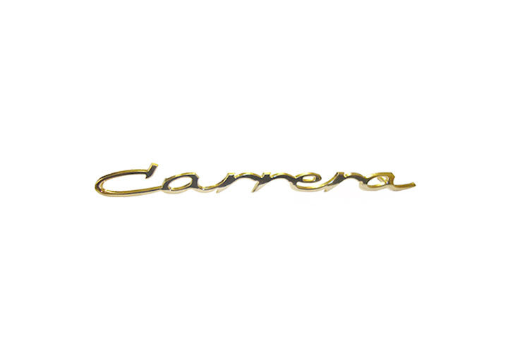 Genuine 356 gold Carrera Emblem (5 5/8