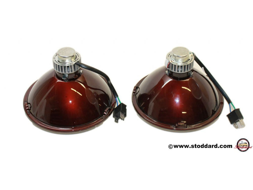 Round 7-inch H4 SMD Headlights (Pair)