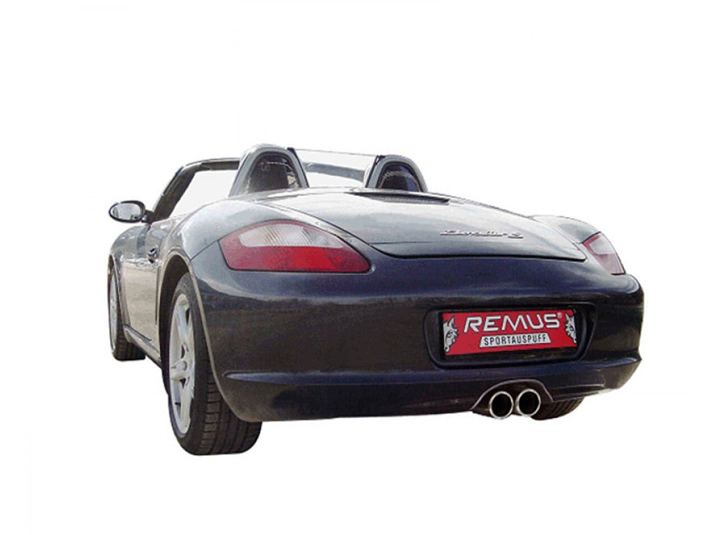 REMUS Stainless Muffler with 90mm Dual Tips