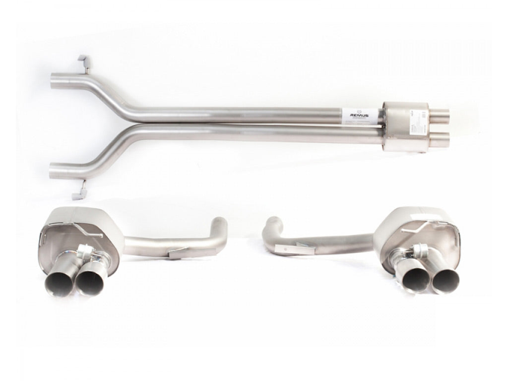 REMUS Stainless Exhaust System 98mm Tips with Valve Control