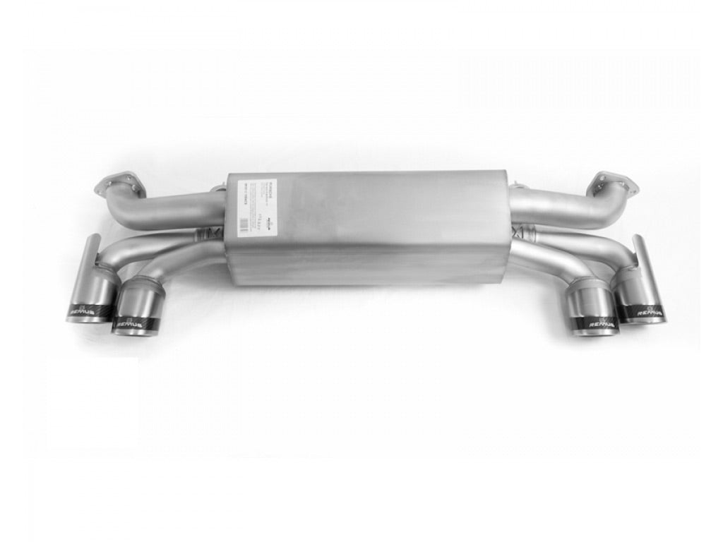 REMUS Stainless Exhaust System 84mm Carbon Race Tips w/Valve Control