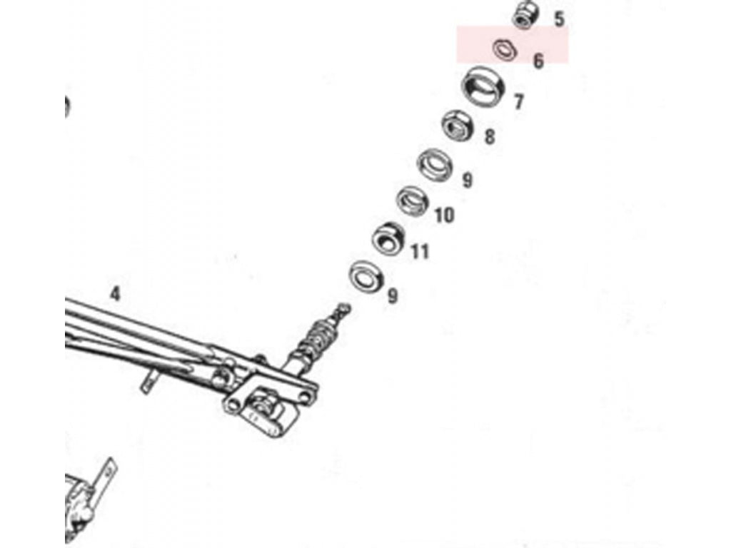 8mm x 12mm Wiper Assembly Spring Washer