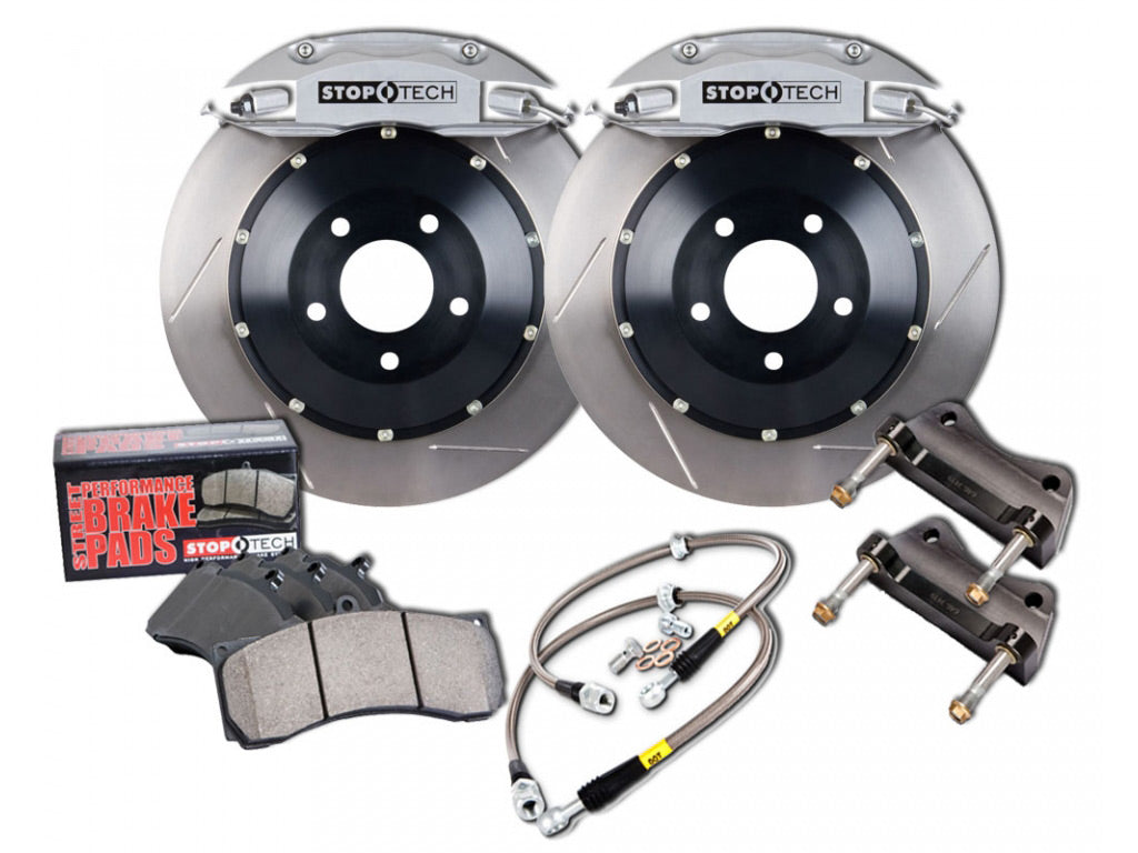 Stoptech Big Brake Kit Front Slotted Silver Caliper