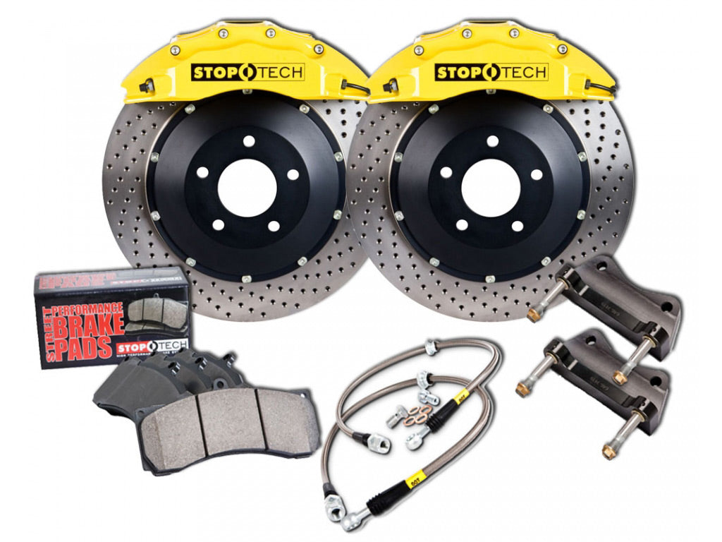 Stoptech Big Brake Kit Front Drilled Yellow Caliper