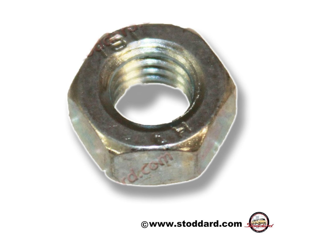Hex Nut, 8mm M8 Silver / Clear Zinc Finish.