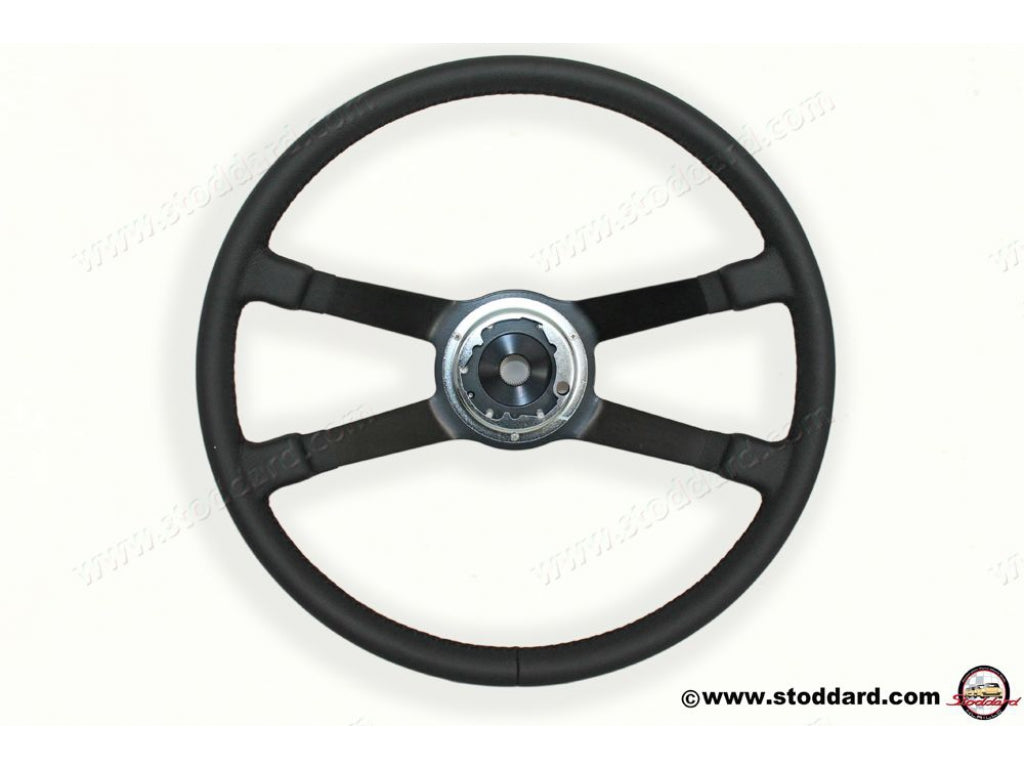 Steering Wheel, Leather Wrapped VDM 400mm for 911 912 1965-1973 and 914