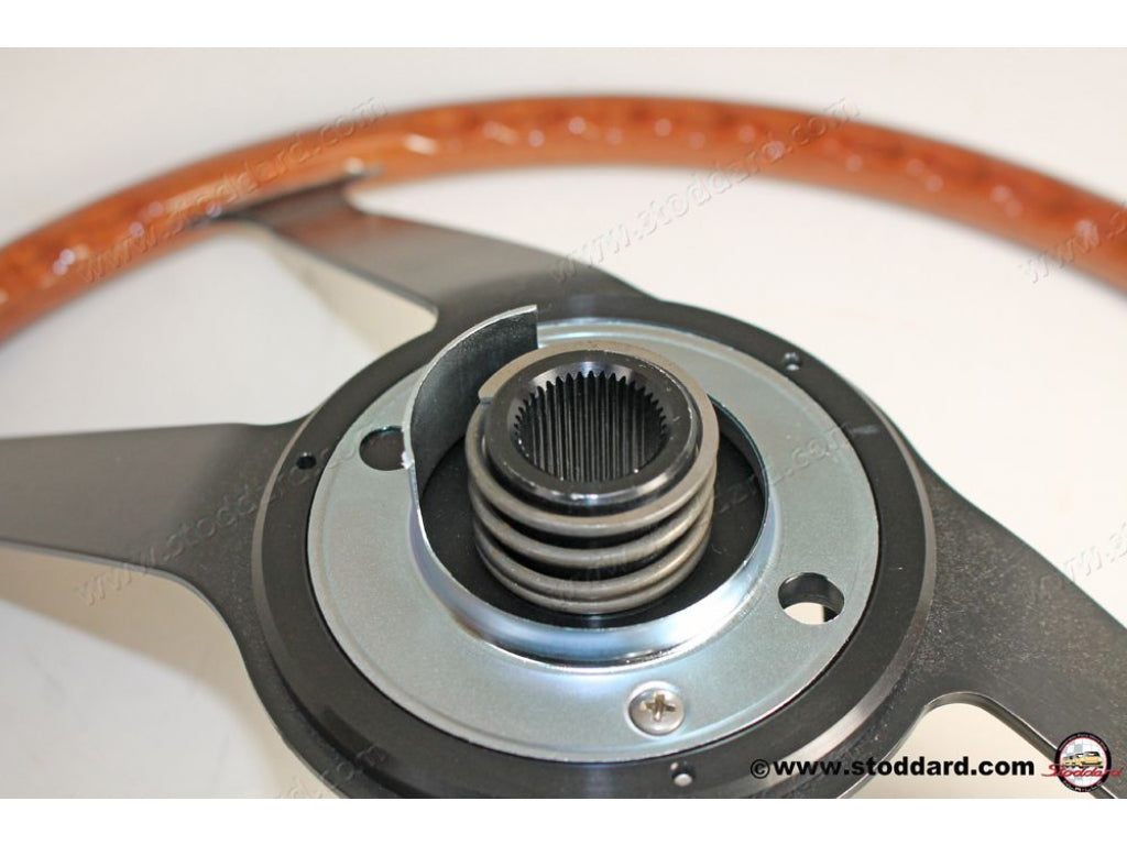 Steering Wheel, Mahagony Wood VDM 400mm for 911 912 1965-1973 and 914