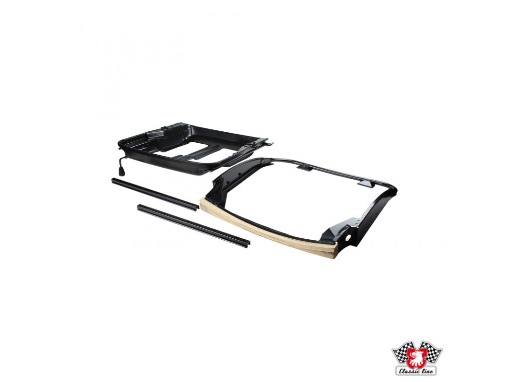 Seat frame, bottom and backrest, metal, right. Without seat adjusters - can be bought seperate