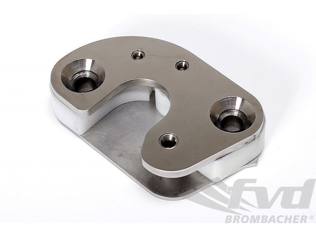 Door lock striker right white chrome