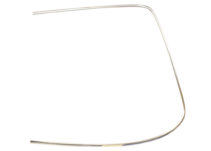 Bright aluminum trim, left front