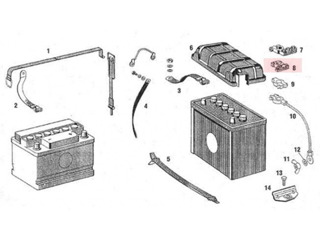Positive Battery Cable End