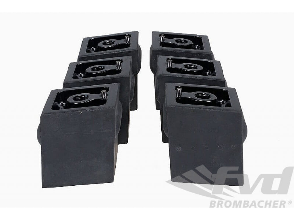 Bonded rubber buffer engine/ transmission mount (Set = 6 pieces)