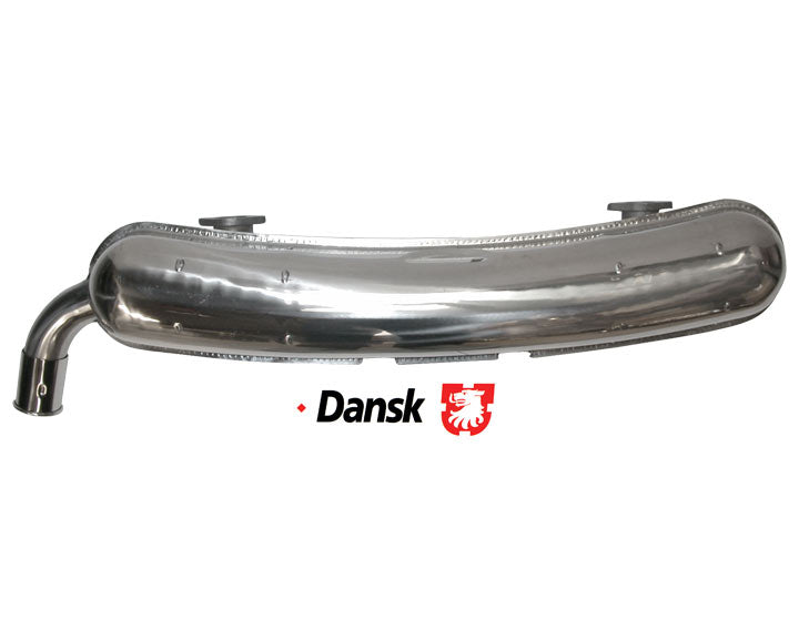 DANSK Factory-look Muffler, Polished Stainless Steel